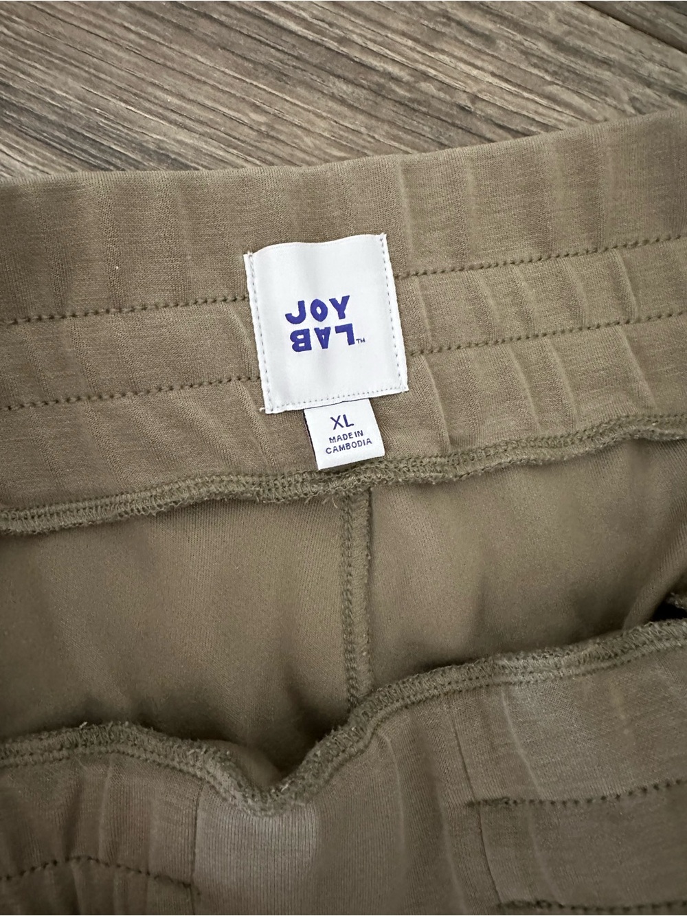 JoyLab Men's Drawstring Joggers in Olive Green - Picture 3 of 3